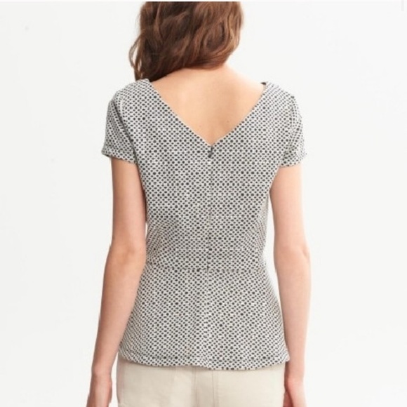Banana Republic Peplum Top SZ 0 - Picture 2 of 9